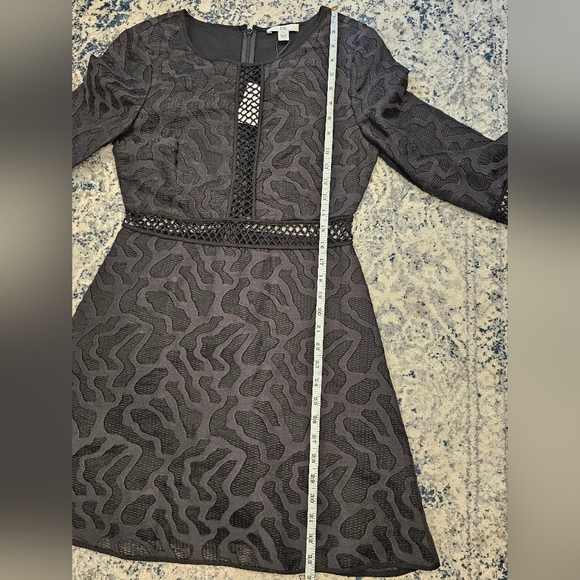 ZAC Zac Posen Zanya Long Sleeve Jacquard Cocktail Dress - Picture 7 of 9